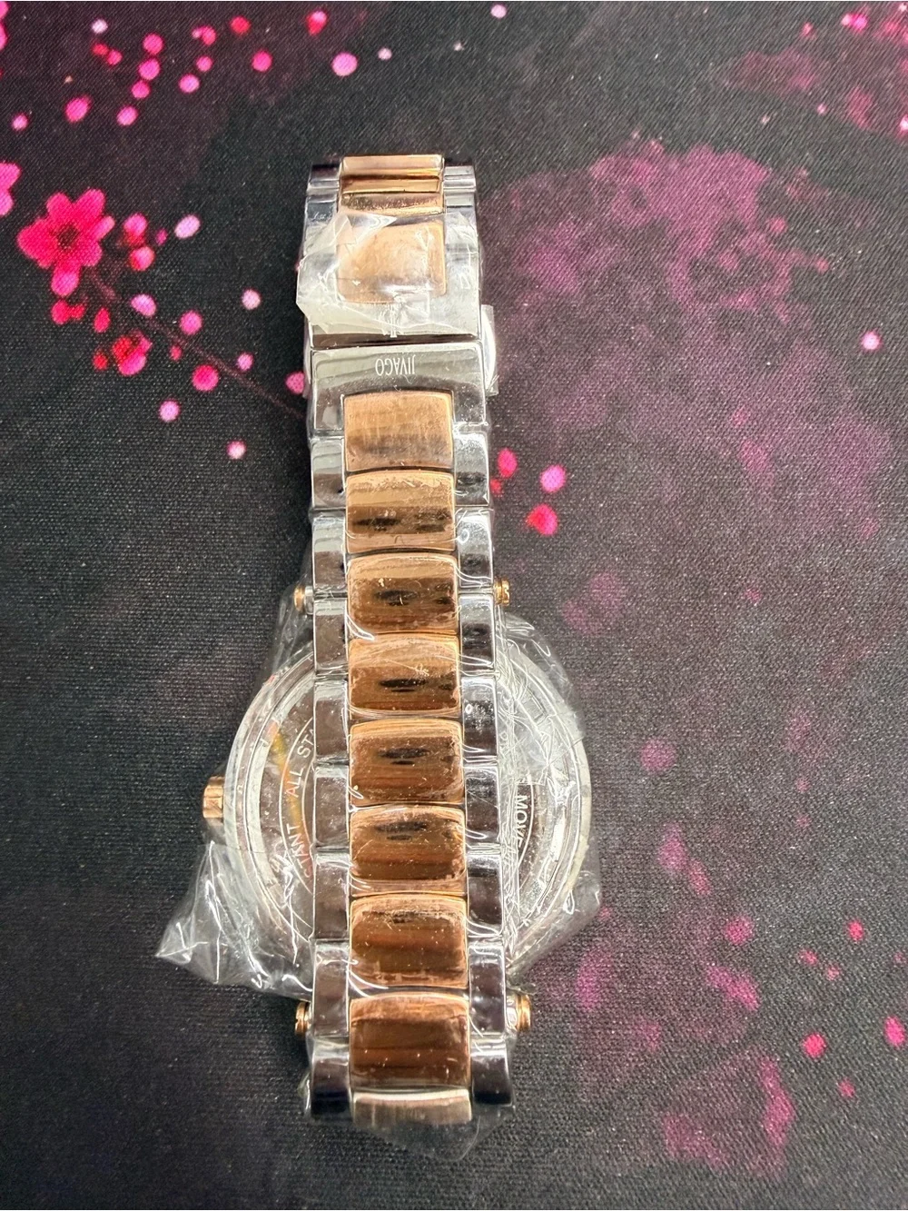 NWOT Jivago Women's JV617 Celebrate Crystal Two-tone Stainless Steel Watch